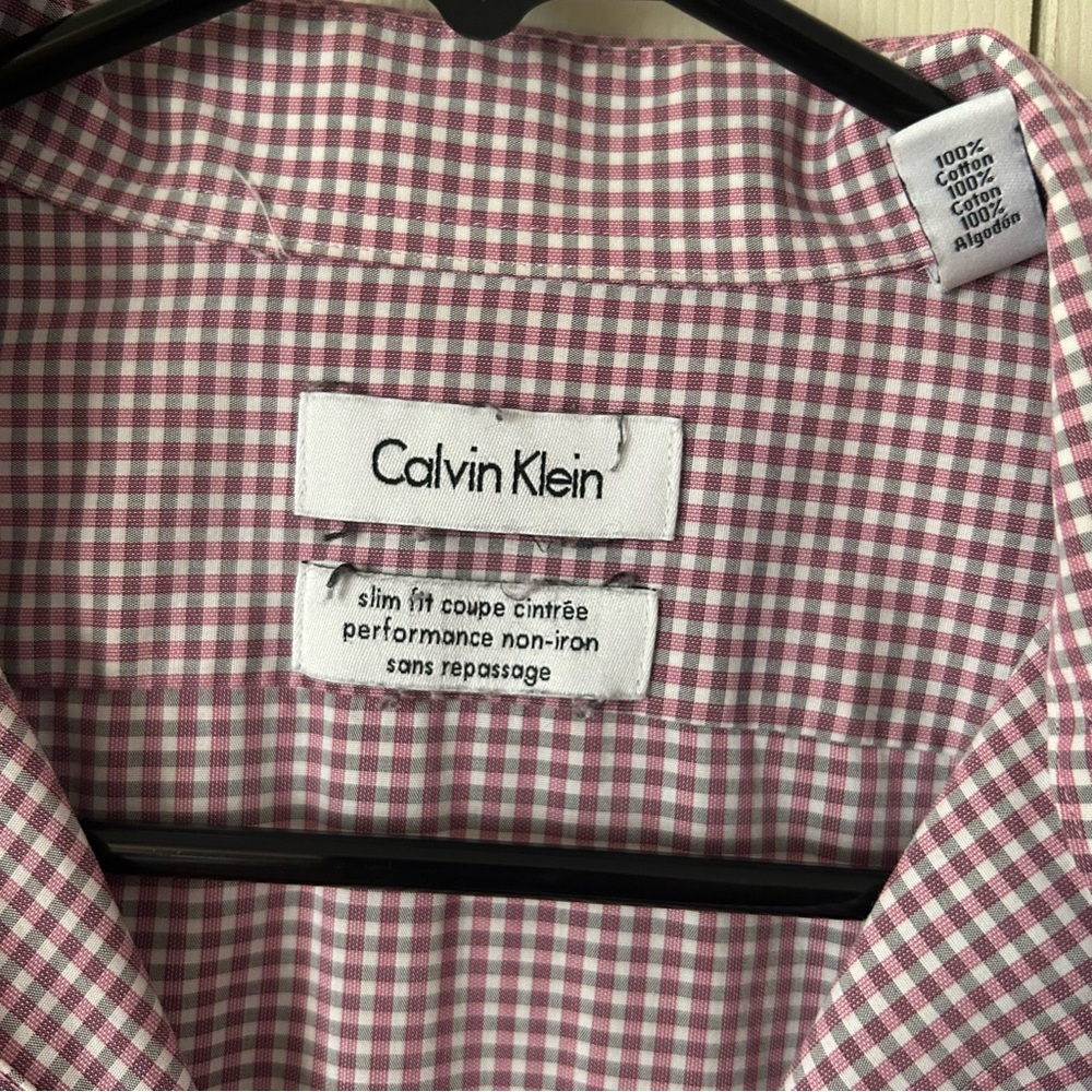 Calvin Klein men slim dress shirt - Picture 3 of 6